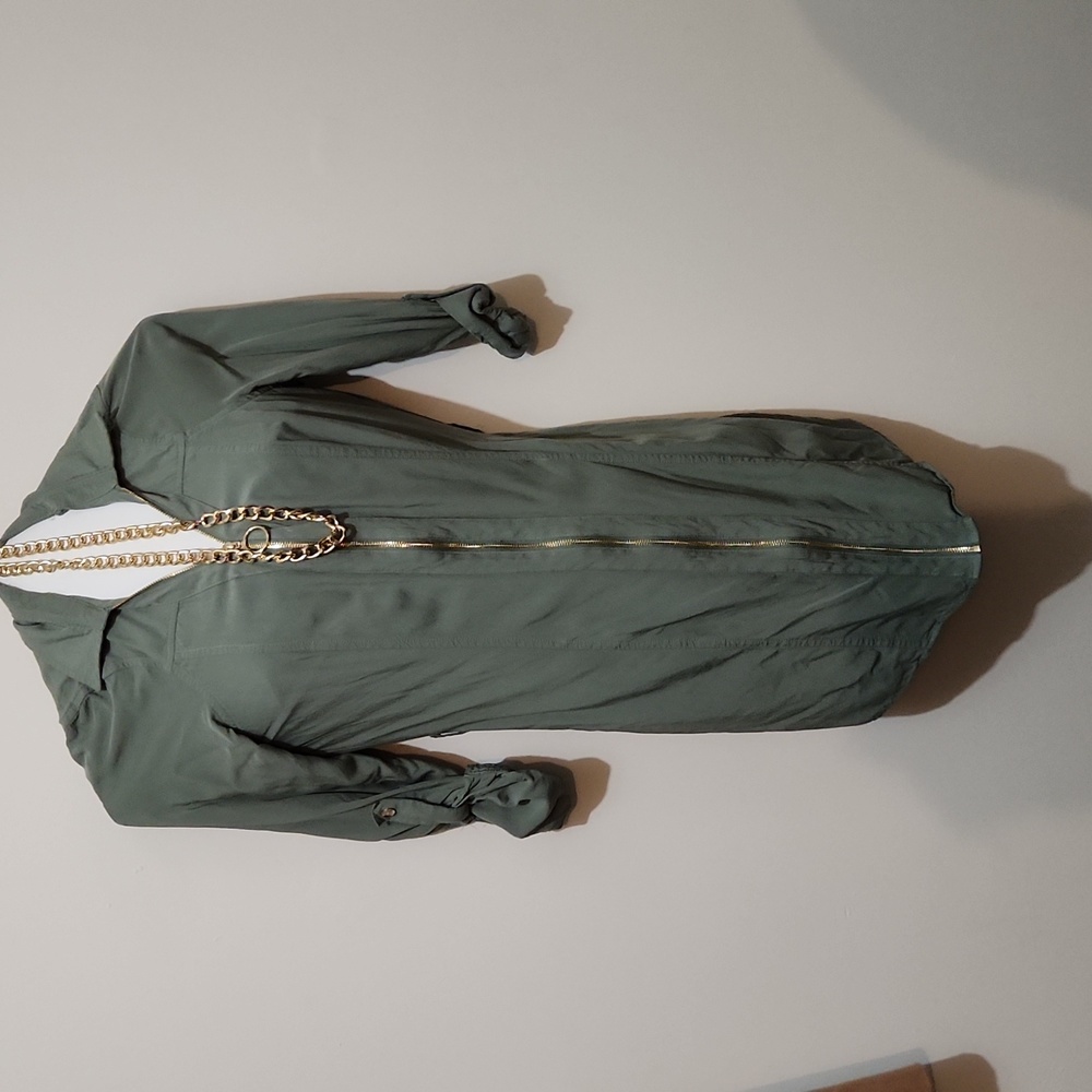 Front zip dress